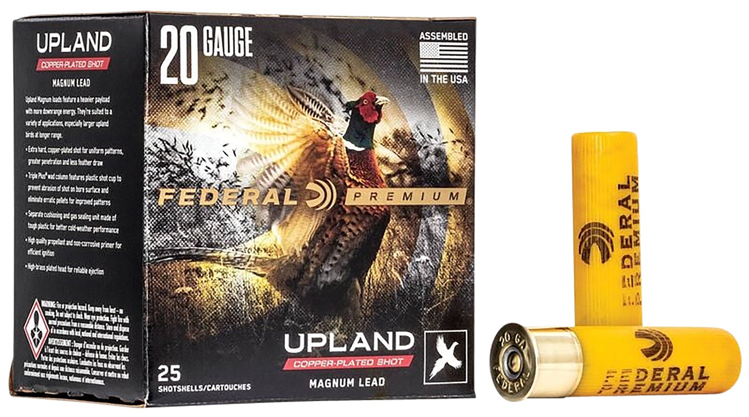 Federal Premium Wing-Shok Magnum 20 Gauge 3-inch 1-1/4oz #6 lead shot ammunition