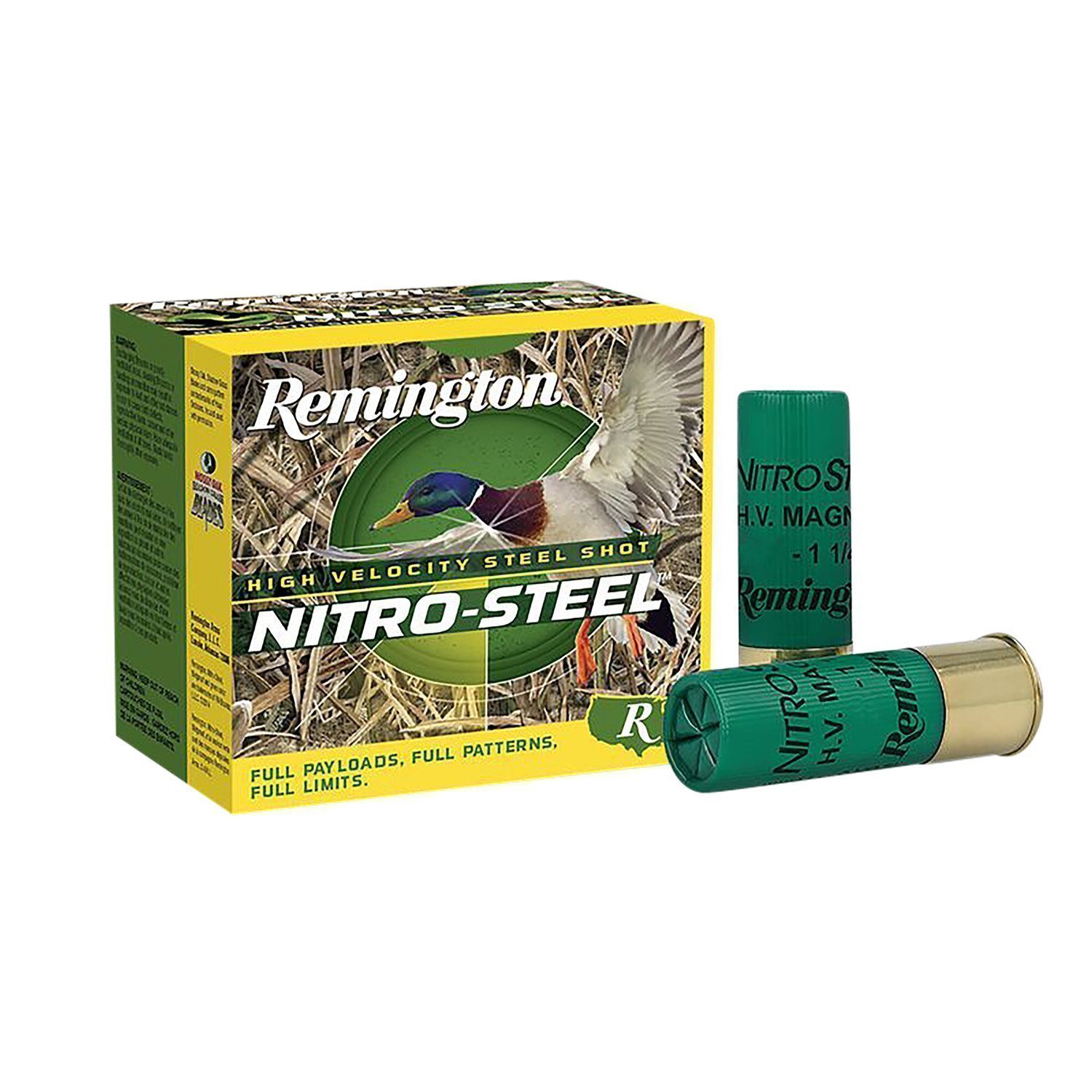 Remington Nitro-Steel 12 Gauge 3 in 1-3/8 oz #4 zinc-plated steel shot ammunition