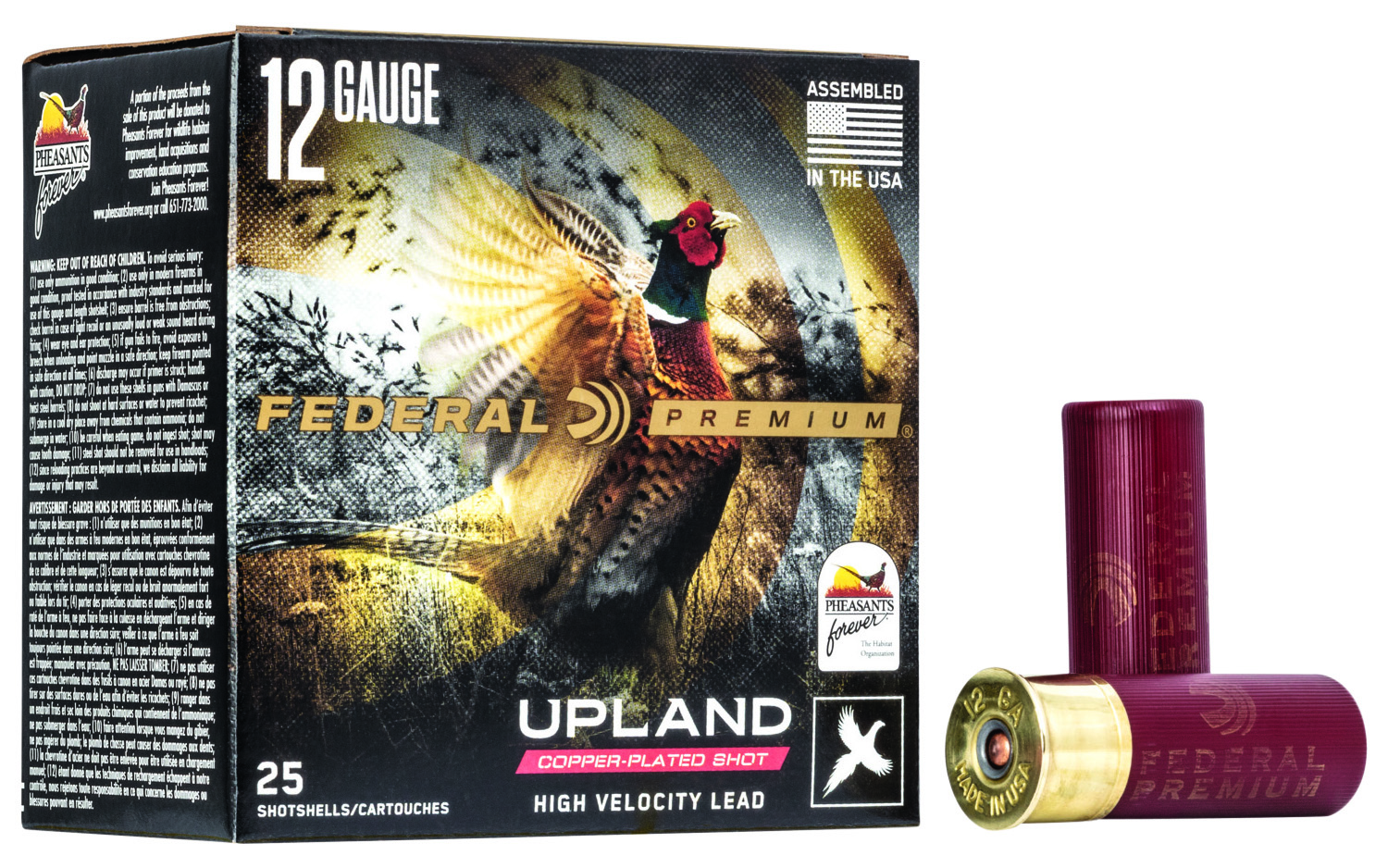 Federal Premium Wing-Shok Pheasants Forever 12ga 2-3/4" 1-1/4oz #7.5 copper-plated lead shot