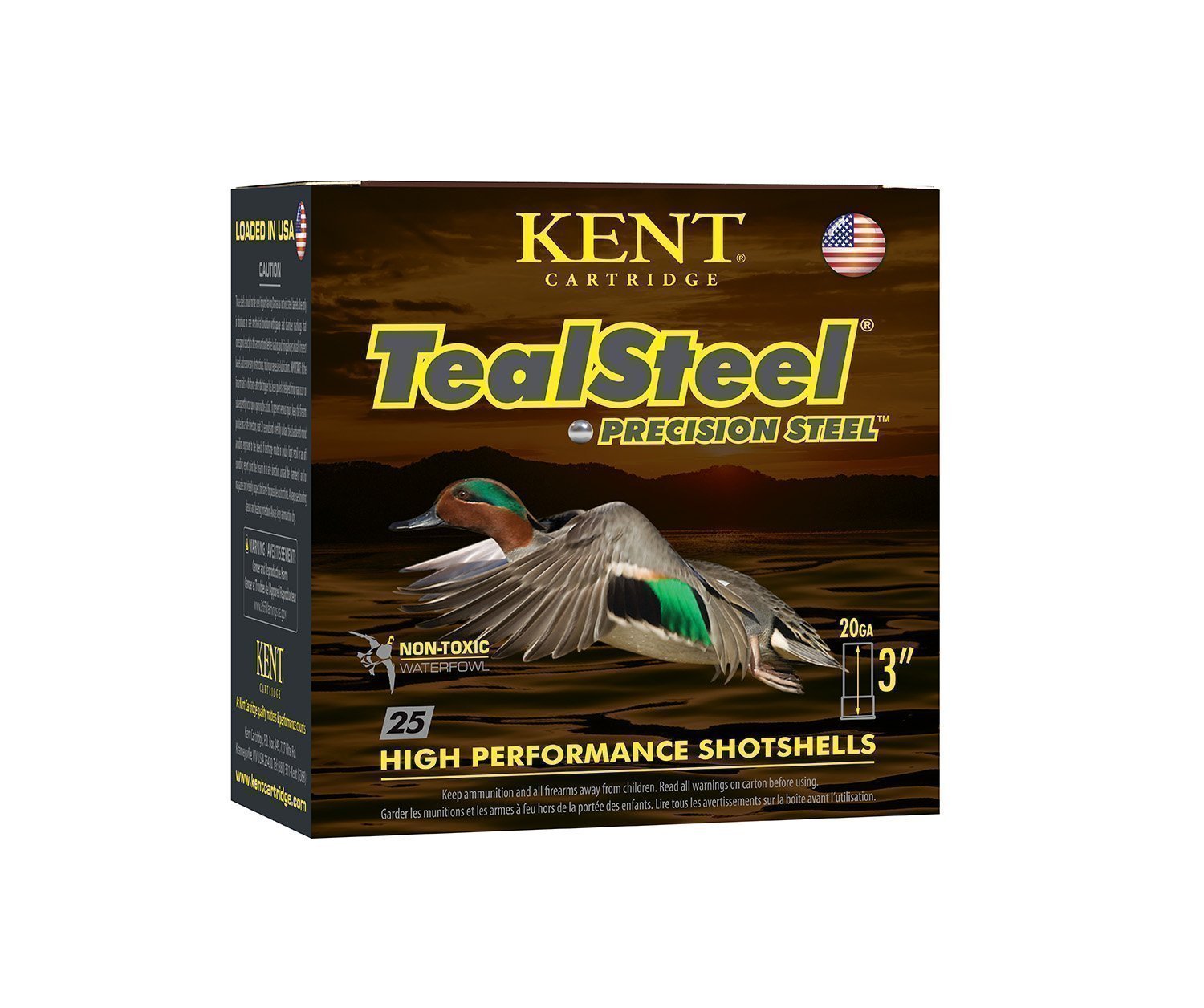 Kent TealSteel 20 Gauge 3 in 1 oz #6 Steel Shot shells