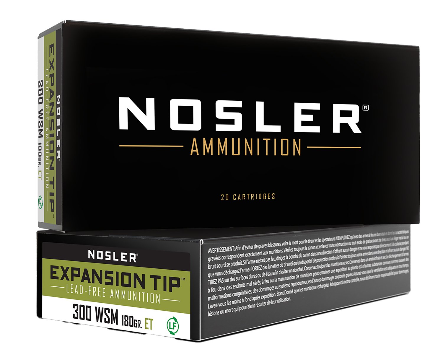 Nosler E-Tip .300 WSM 180 gr E-Tip Lead-Free soft point ammunition