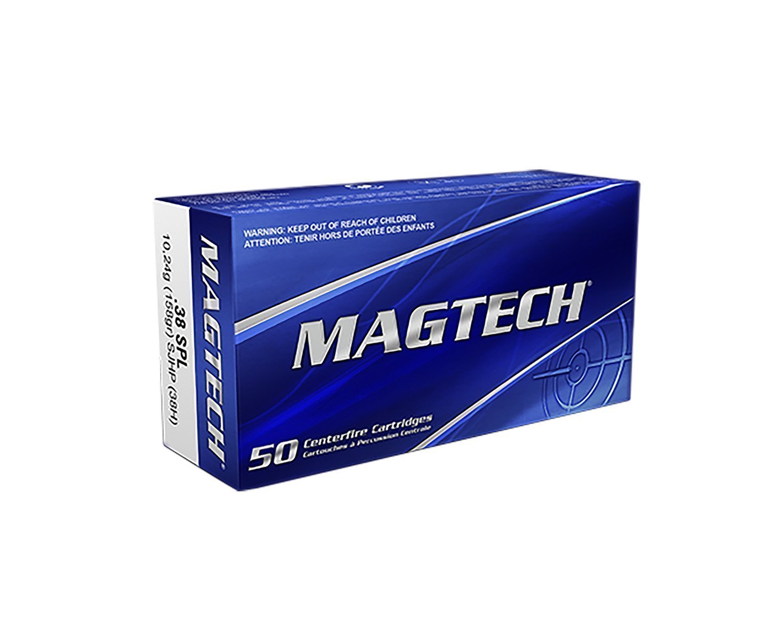 Magtech 38H 38 Special +P 158gr Semi-Jacketed Hollow Point ammunition
