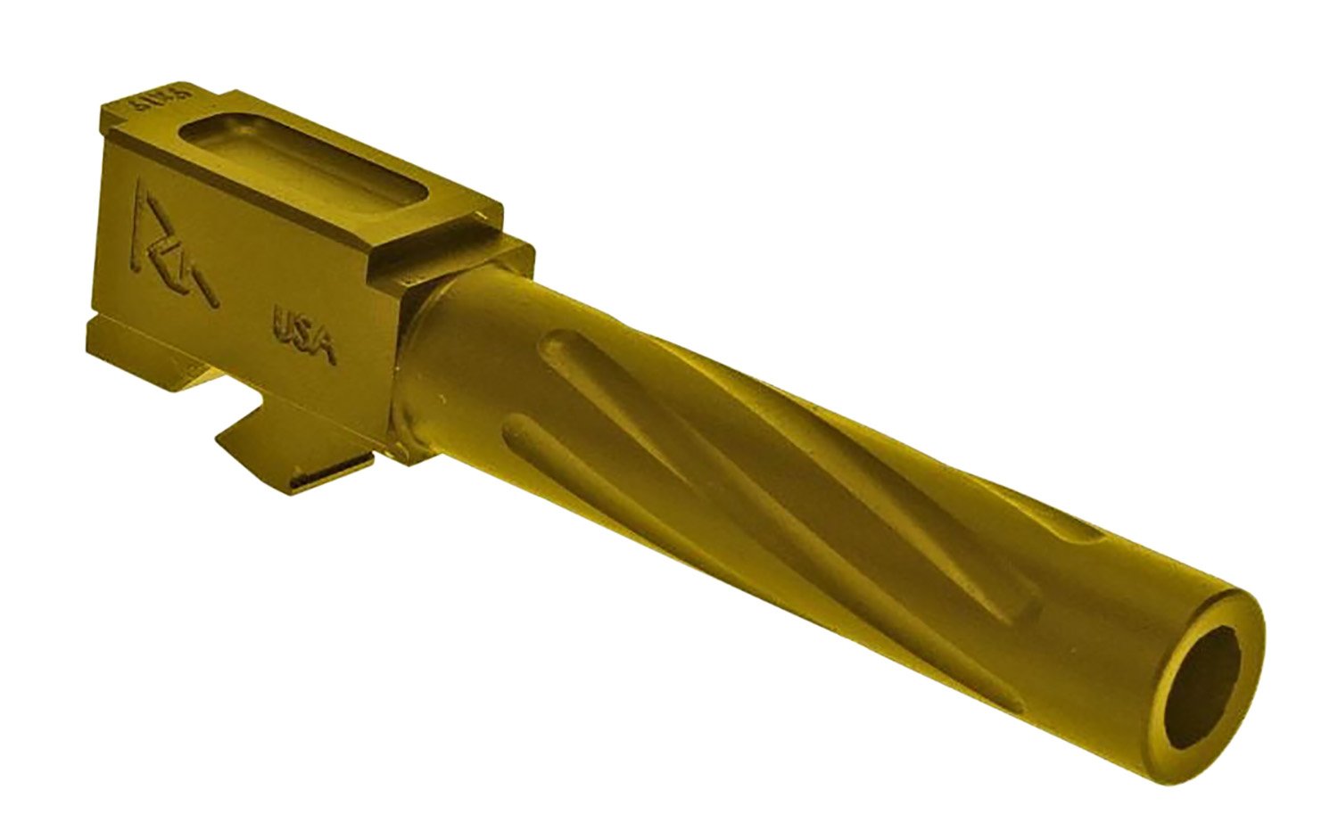 Rival Arms RA20G201E Precision V1 Drop-In Barrel 9mm Luger 4.02" Gold PVD Finish 416R Stainless Steel Material for Glock 19 Gen3-4