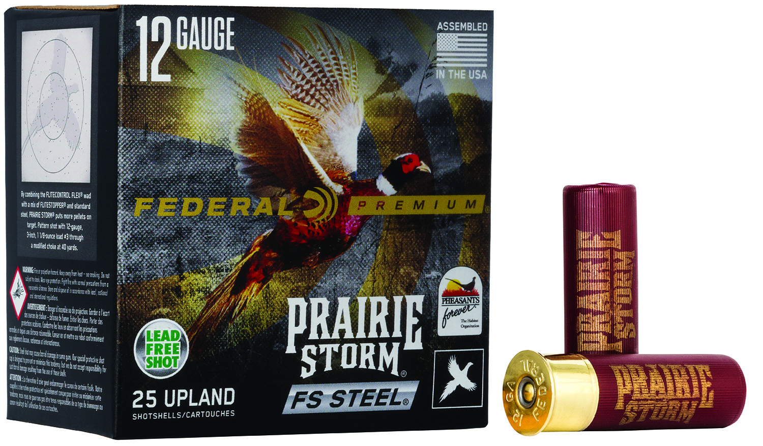 Federal Premium Prairie Storm FS Steel 12 Gauge 1-1/8 oz #3 shot 25-count