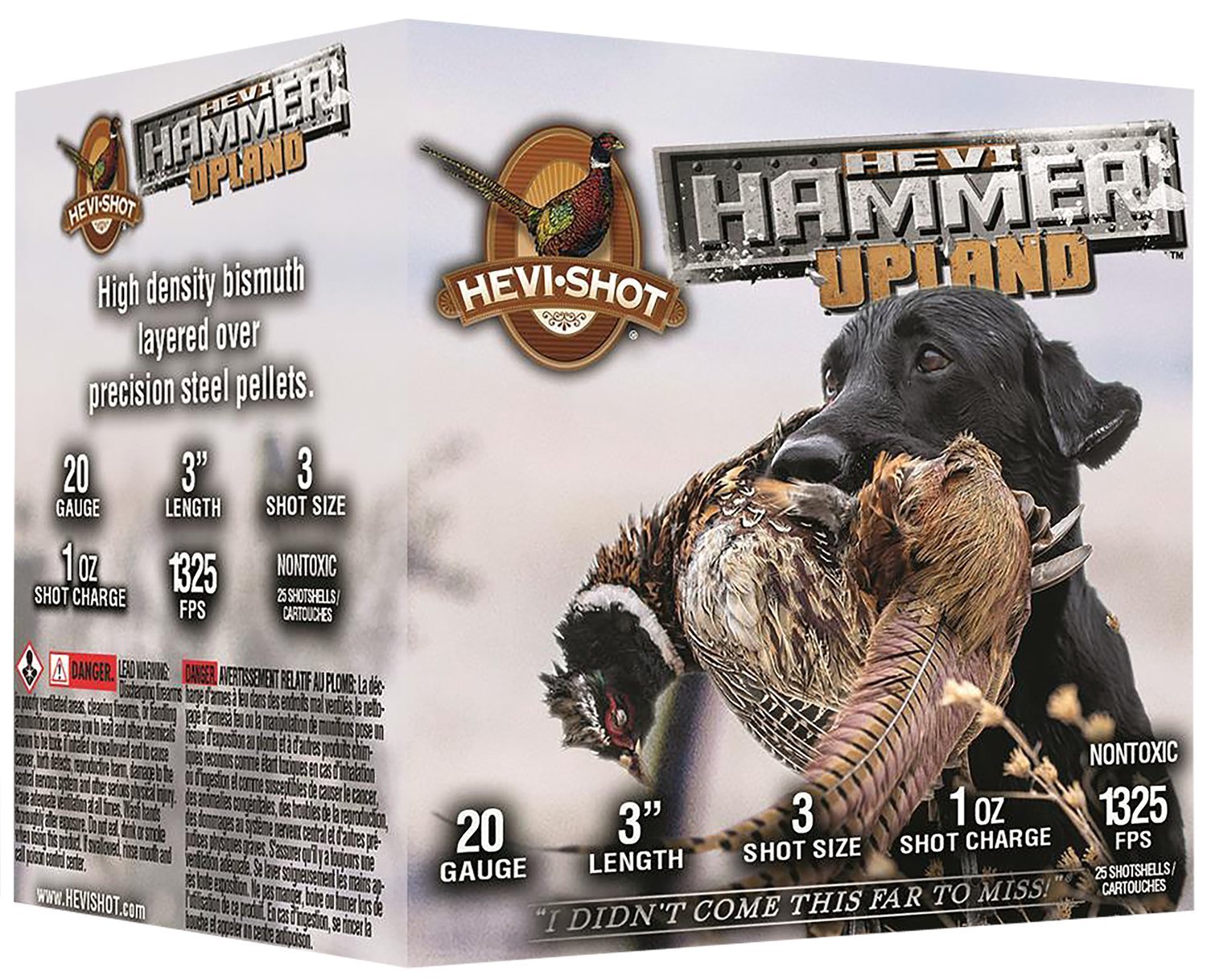 HEVI-Shot HEVI-Hammer Pheasant 20 Gauge 3-inch 1 oz Size 3 Steel/Bismuth shotshells