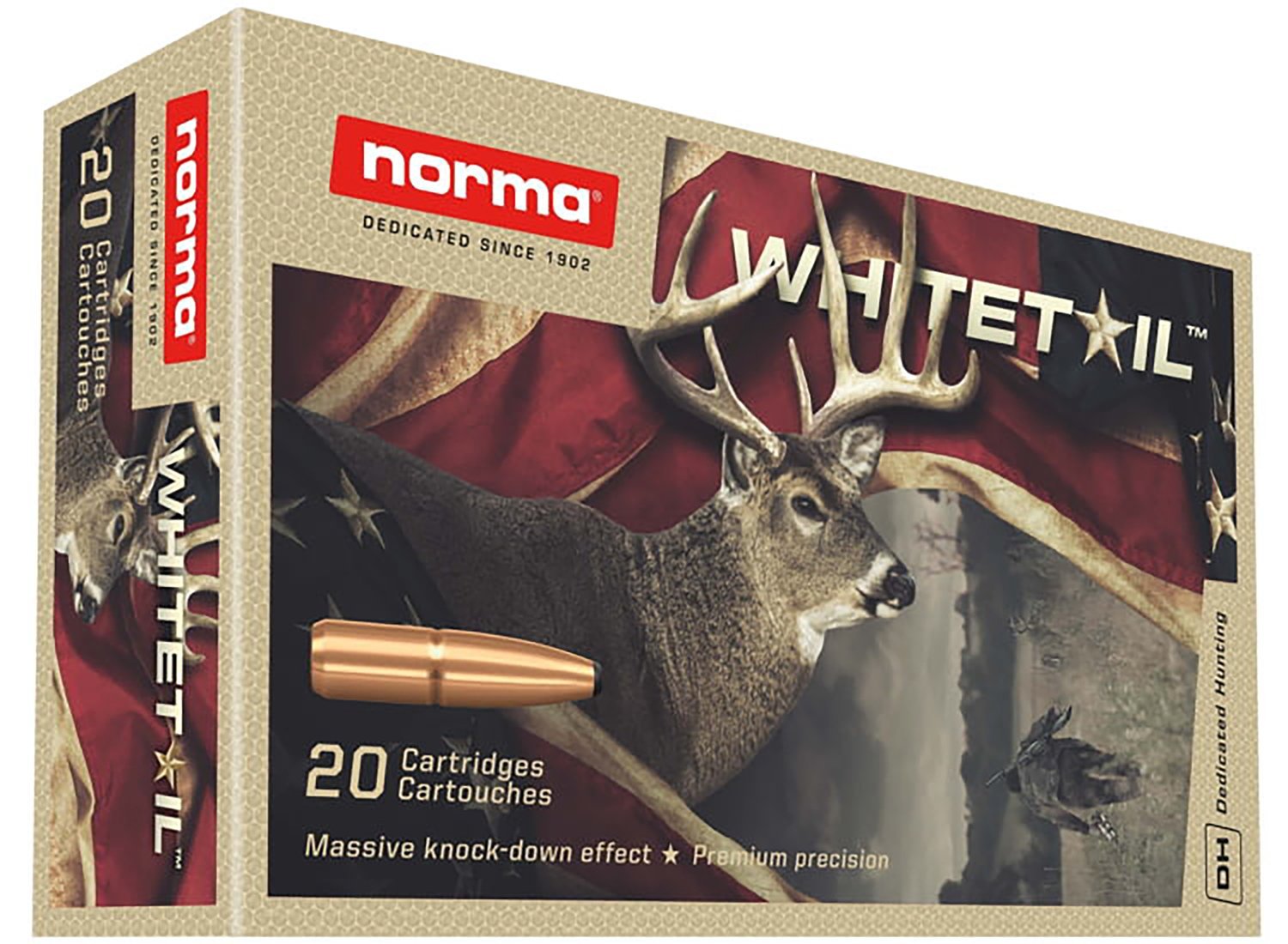 Norma WhiteTail .300 Winchester Magnum 150gr Pointed Soft Point (PSP) ammunition