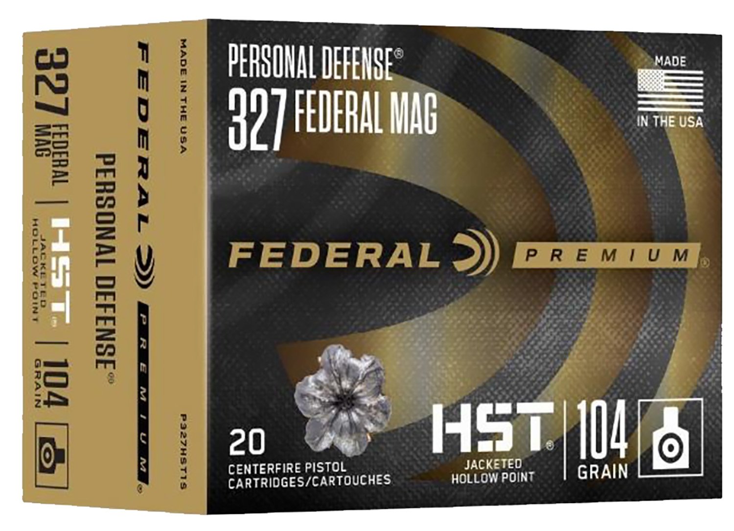 Federal HST .327 Federal Magnum 104-grain Jacketed Hollow Point ammunition