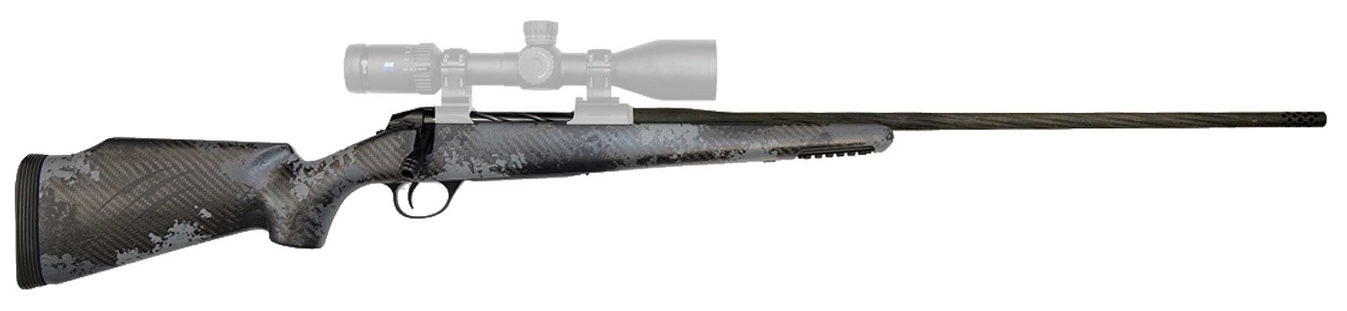 Fierce Firearms FRG65PRC24BU Twisted Rage  Full Size 6.5 PRC 3+1 24" Black Cerakote Fluted Threaded Barrel, Black Cerakote Steel Receiver, Urban Camo C3 Carbon Rage w/Pic Rail Carbon Fiber Stock