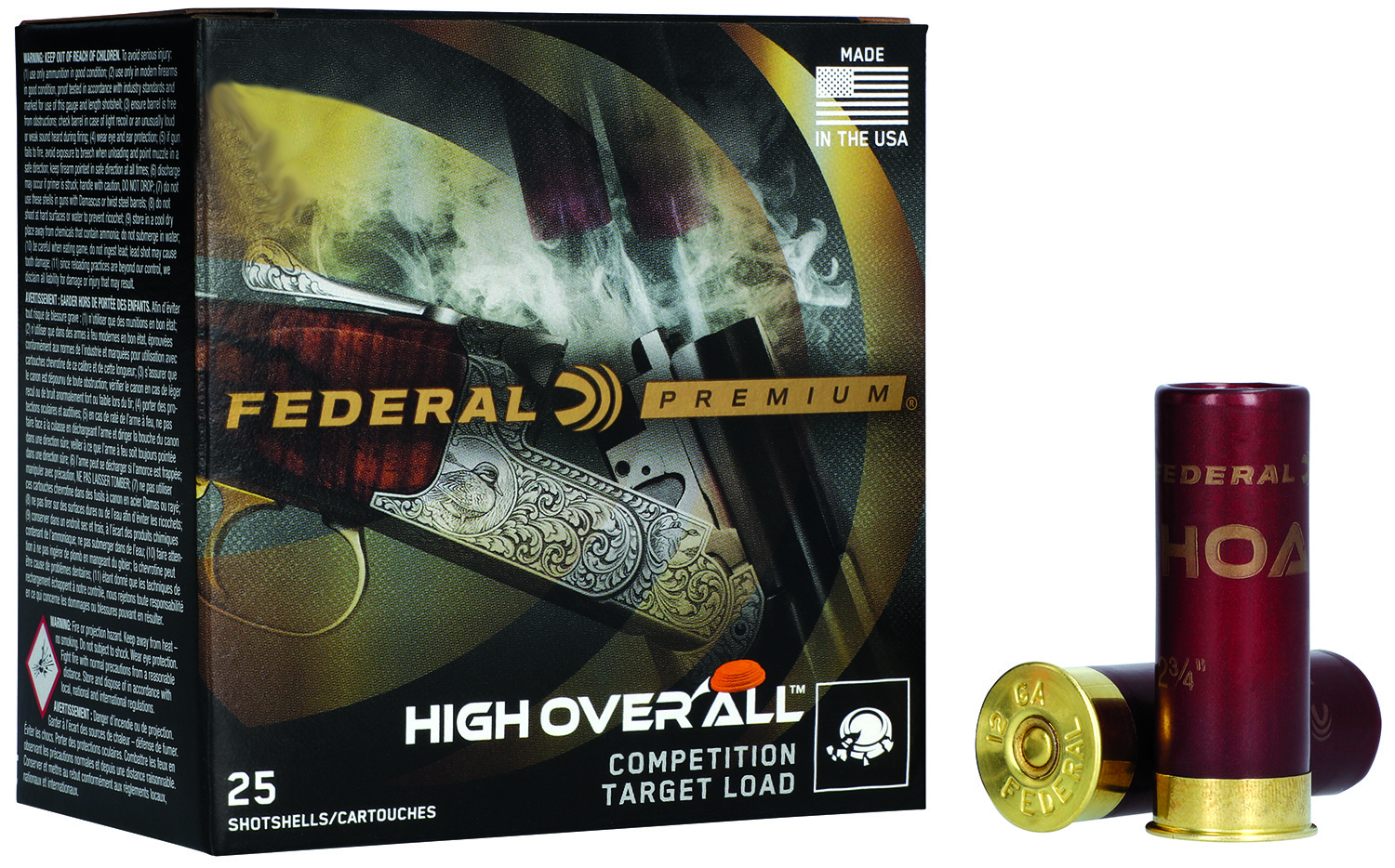 Federal Premium High Over All 20 Gauge 2-3/4in 7/8 oz No.8 lead shot ammunition