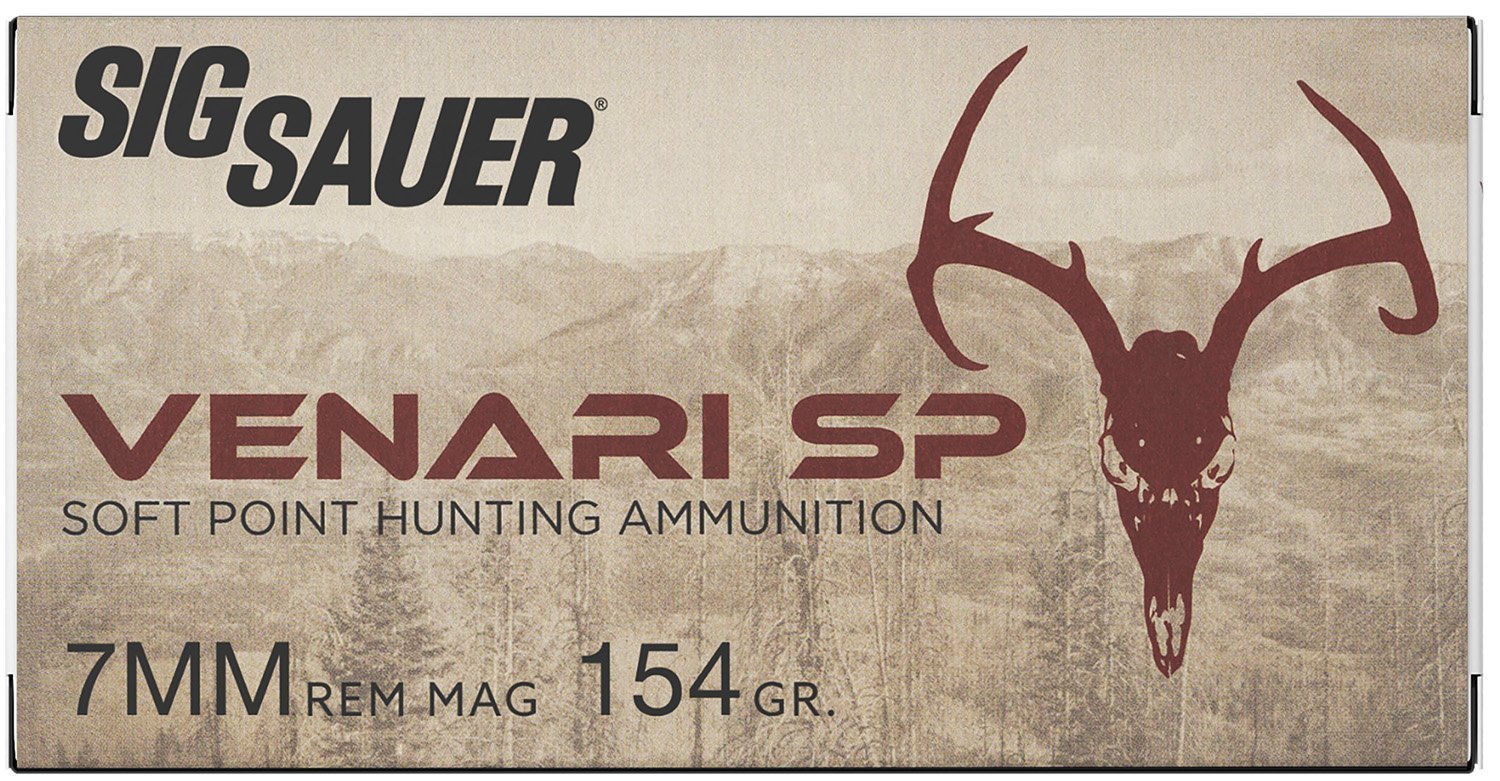 Sig Sauer Venari 7mm Remington Magnum 154-grain Soft Point ammunition