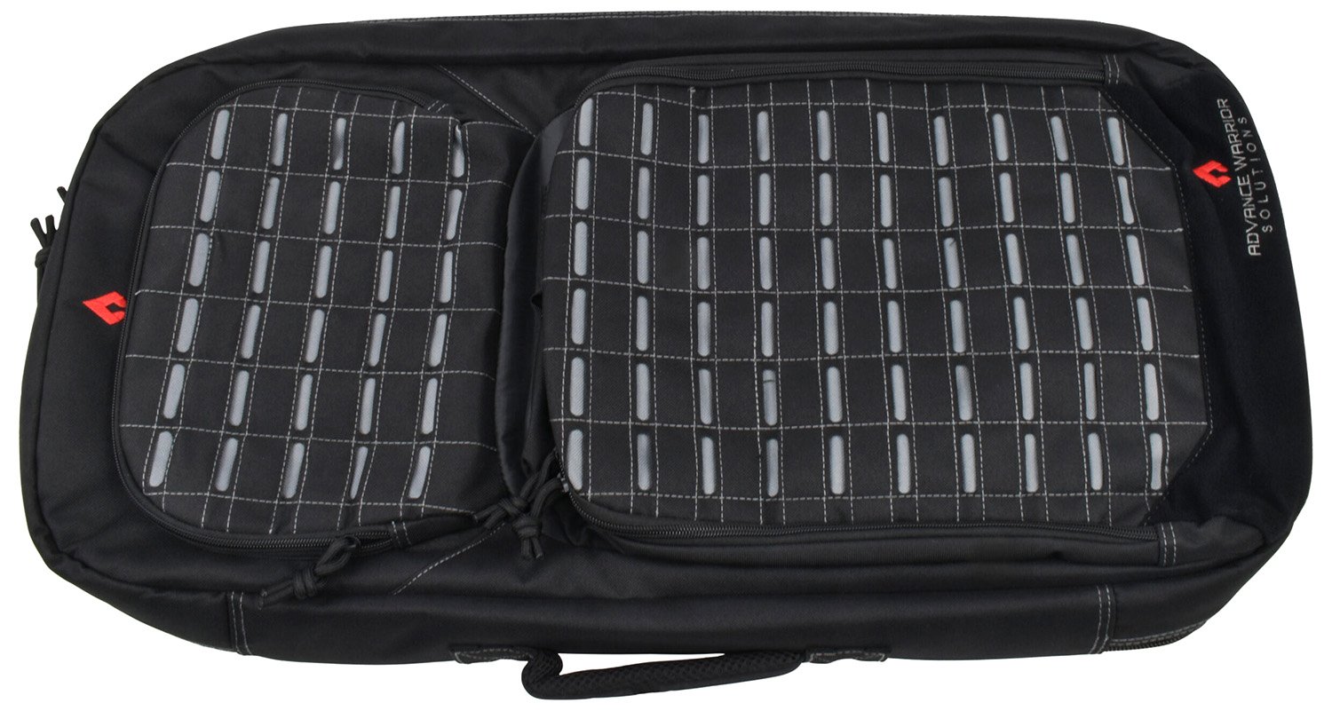 Advance Warrior Solutions FR28RBPTN/BL Frame 28" L Backpack with Side Handle, Black Polyester for Tactical Rifle, Molle Front