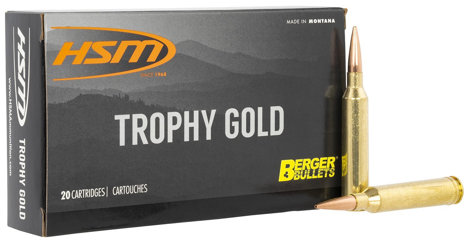 HSM Trophy Gold 6.5x284 Norma 130-gr Berger Hunting VLD Match ammunition