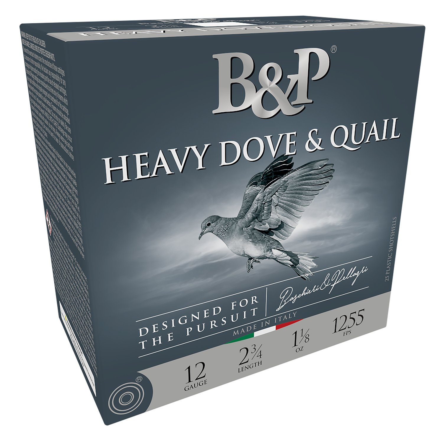 B&P Dove & Quail 12GA 2 3/4" 1 1/8oz #8 lead shotshells