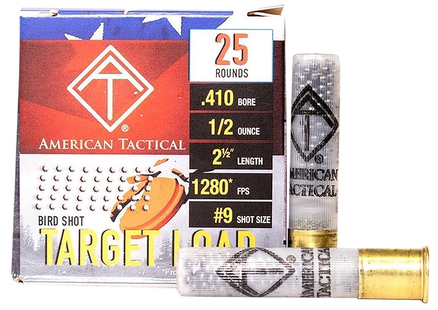 American Tactical ATI Target Load .410 Bore #9 1/2 oz 2.5-inch shotgun shells