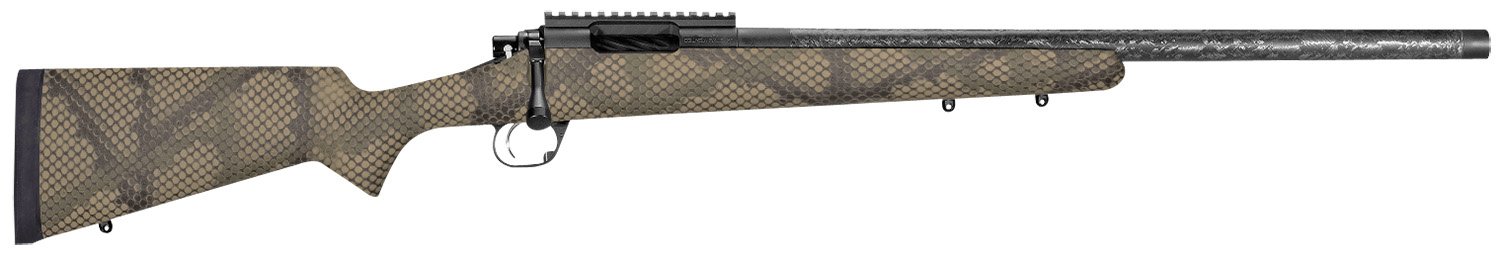 Proof Research 135198 Glacier  Full Size 7mm PRC 4+1 24" Carbon Fiber Match Grade Threaded Barrel, Black Cerakote Steel Receiver, Picatinny Rail, PROOF Hunter TFDE Carbon Fiber Stock Right Hand