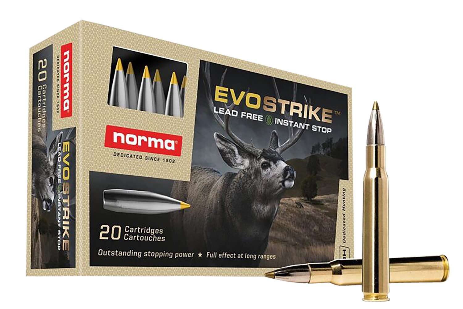 Norma Evostrike .30-06 Springfield 139-grain Polymer Tip Boat Tail ammunition