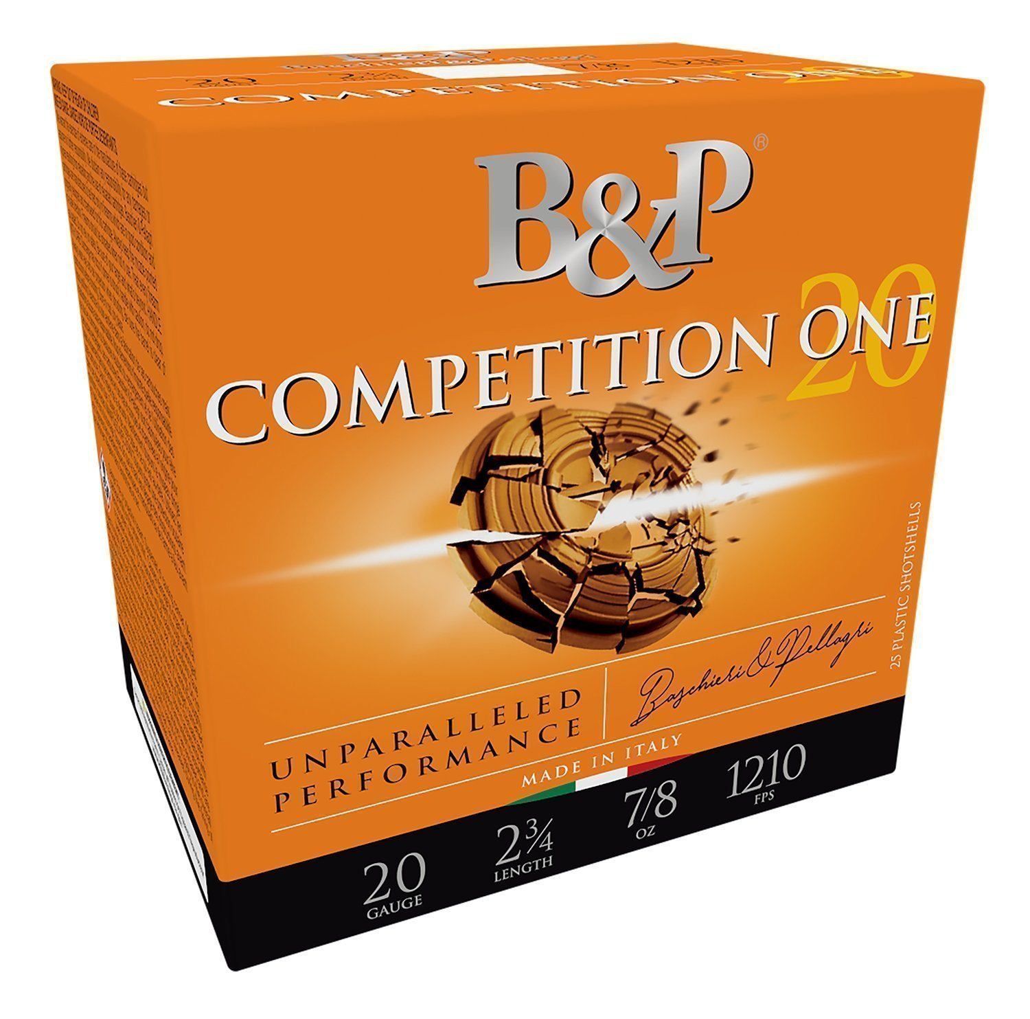 Baschieri & Pellagri Competition One 20GA 2 3/4" 7/8 oz #8 shot ammunition