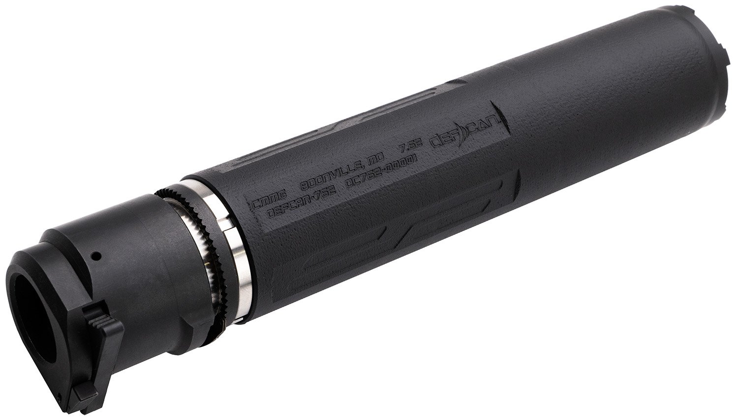 CMMG DEFCAN 762 7.62/.308 suppressor with 5/8-24 muzzle brake