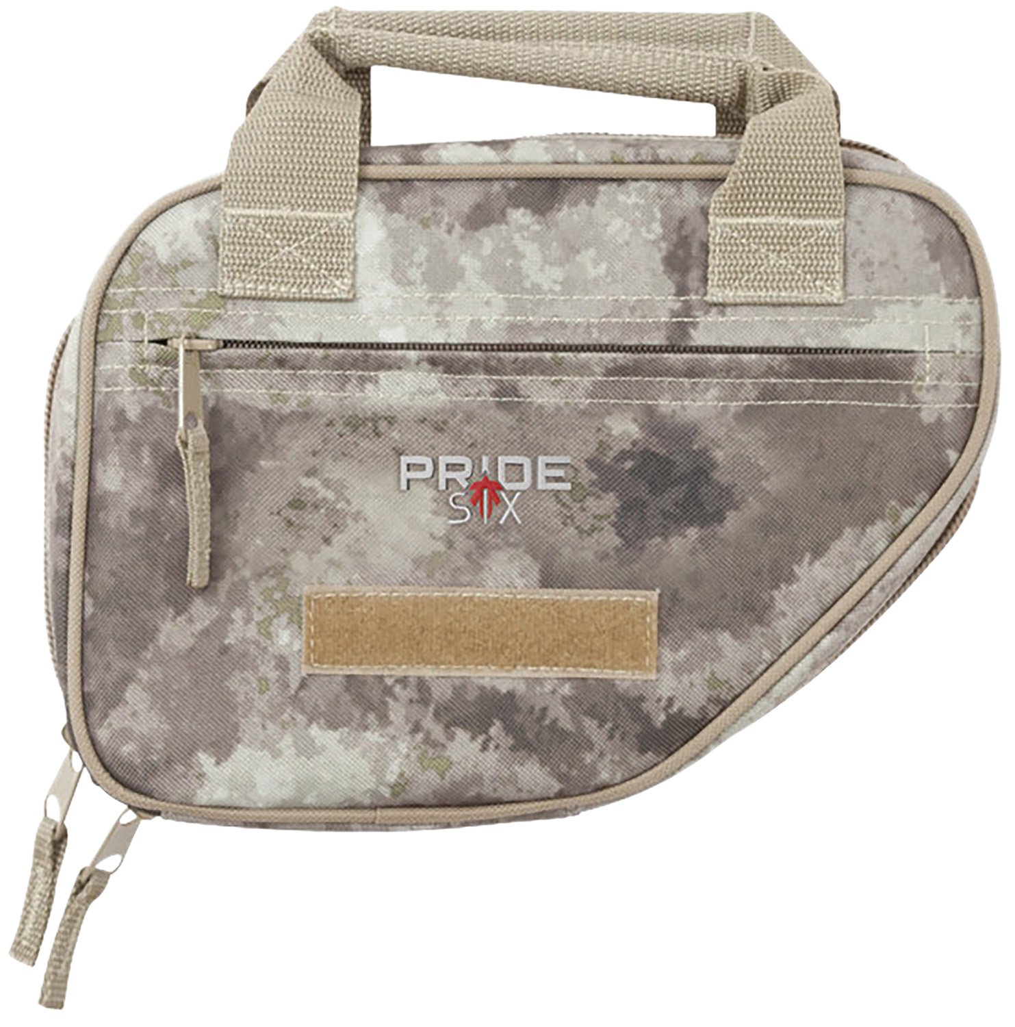Tac Six 10941 Battalion Handgun Case 10" Long Tan/A-TACS AU Neoprene Holds 1