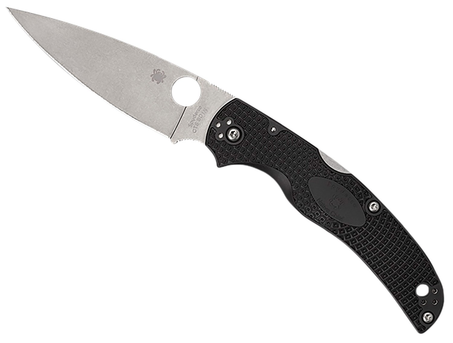 Spyderco Native Chief Black LW folding knife 4.02-inch blade