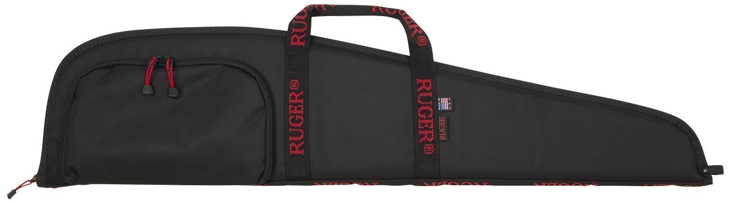 Ruger 27140 Rifle Case 40" Black Endura w/ Red Ruger Logo Accessory Pocket & Foam Padding