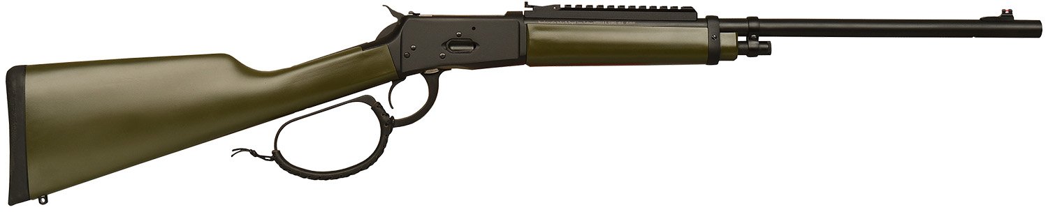 Gforce Arms GFLVR44OD Saddlehorn  44 Mag 10+1 16.50" Black Steel Barrel, Black Picatinny Rail Aluminum Receiver, Fixed Green Synthetic Stock