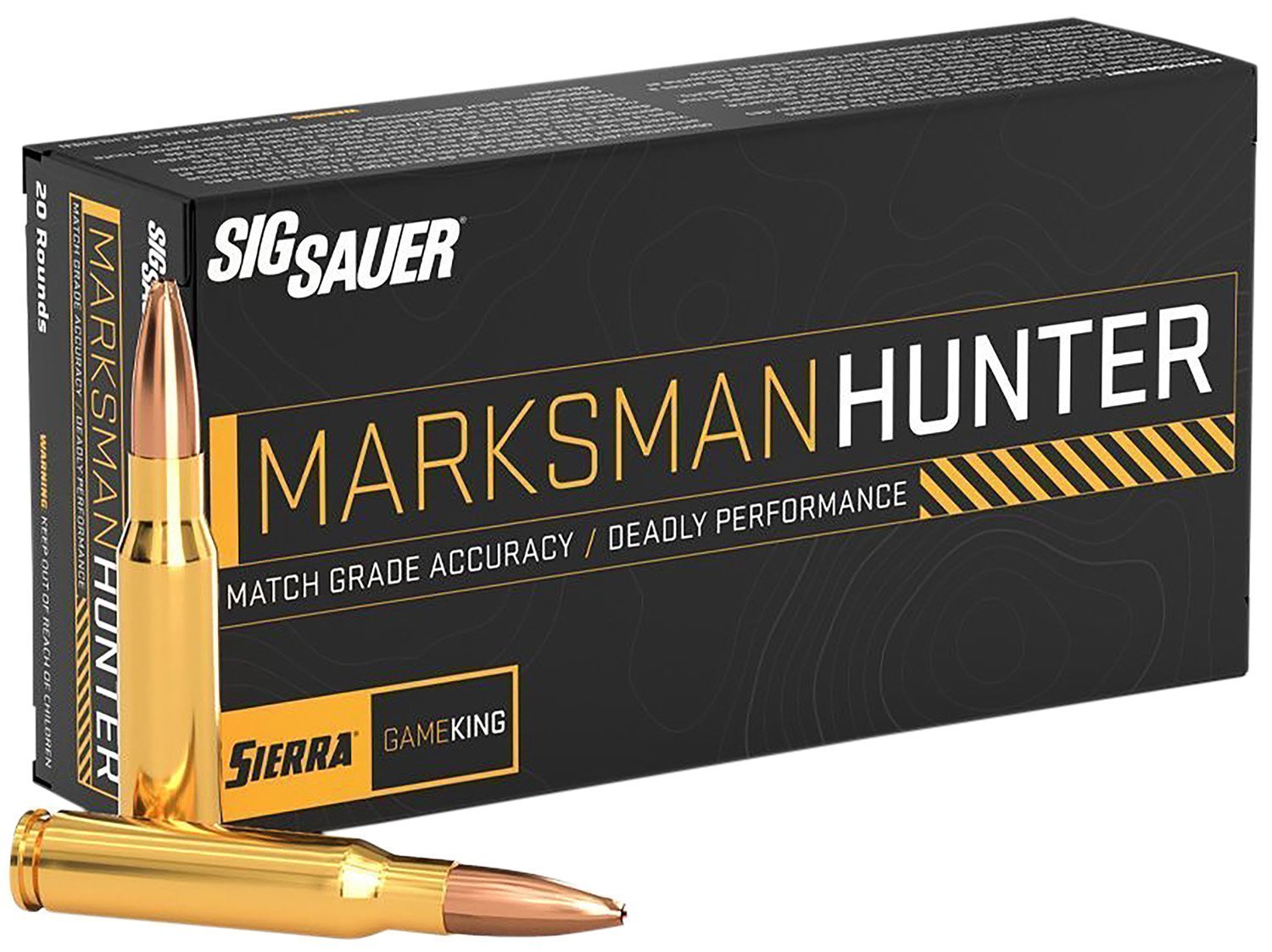 Sig Sauer Marksman Hunter 7mm Rem Mag 160-grain Jacketed Hollow Point GameKing ammunition