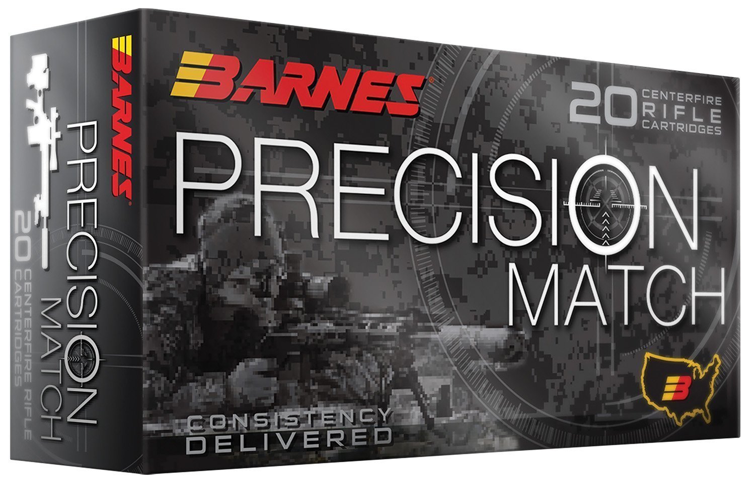 Barnes Precision Match 223 Remington 55-grain Match Burner OTM BT ammunition 20-round box