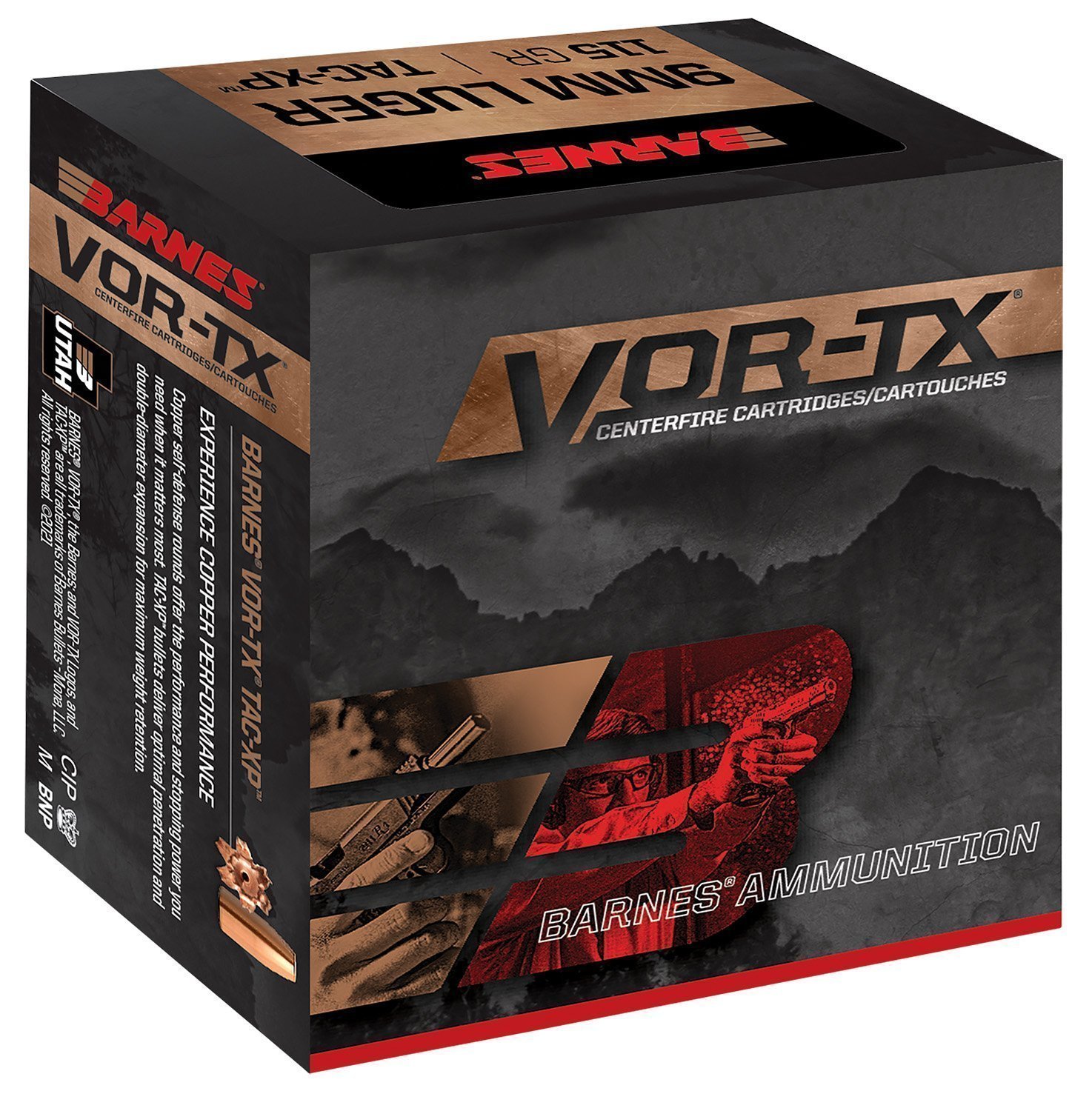 Barnes VOR-TX 45 ACP 185-grain TAC-XP ammunition