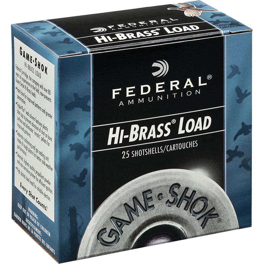 Federal Game-Shok Hi-Brass 16 Gauge 2.75in 1-1/8oz 4-shot lead ammunition