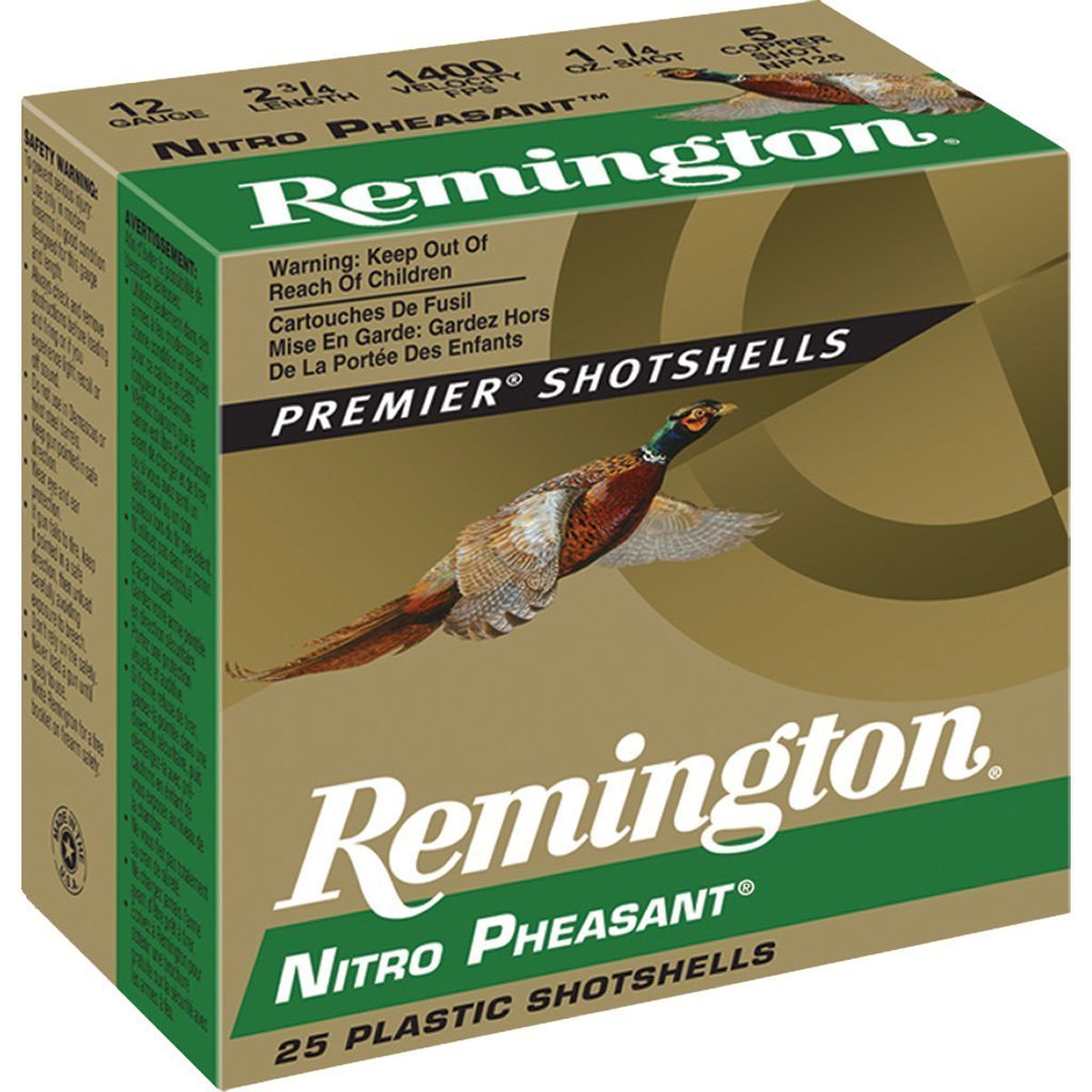 Remington Nitro Pheasant 12 Gauge 2.75 in 1 1/4 oz No. 4 shot shells