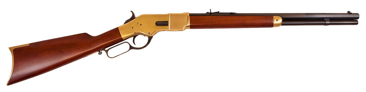 Cimarron CA221 1866 Yellowboy Short Rifle 38 Special 20" Octagon Barrel Brass Receiver