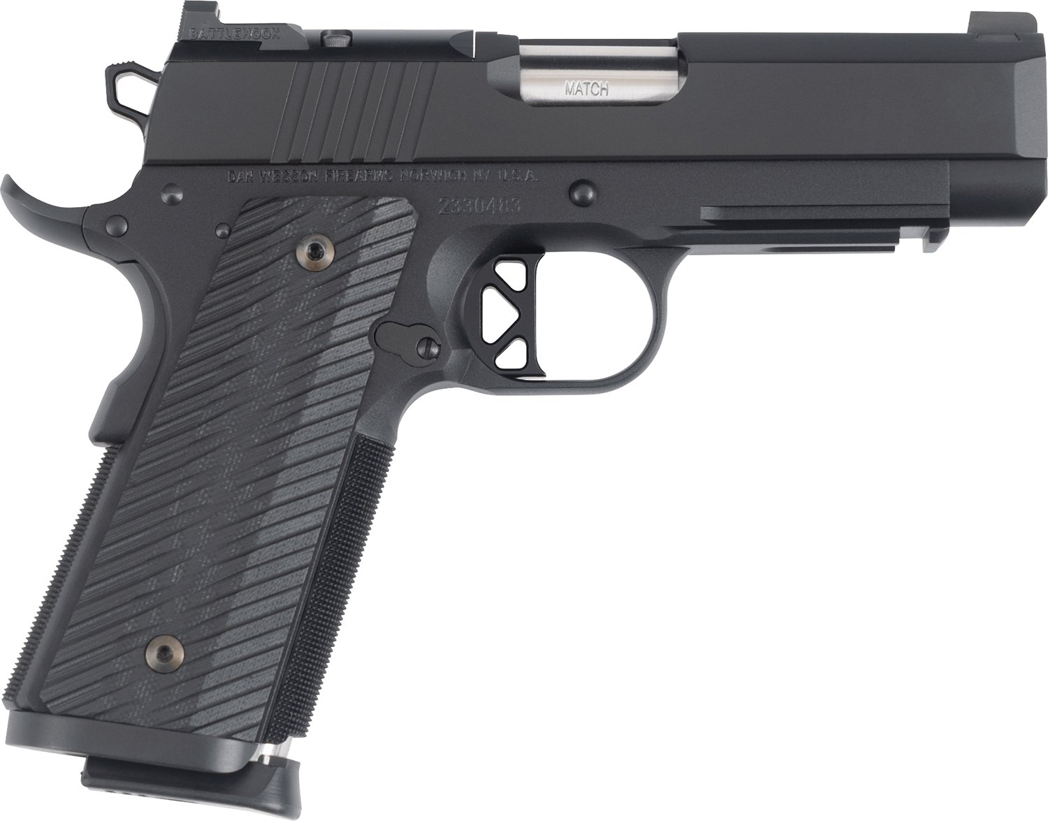 Dan Wesson 01798 TCP  45 ACP 8+1 4" Black G10 Grip