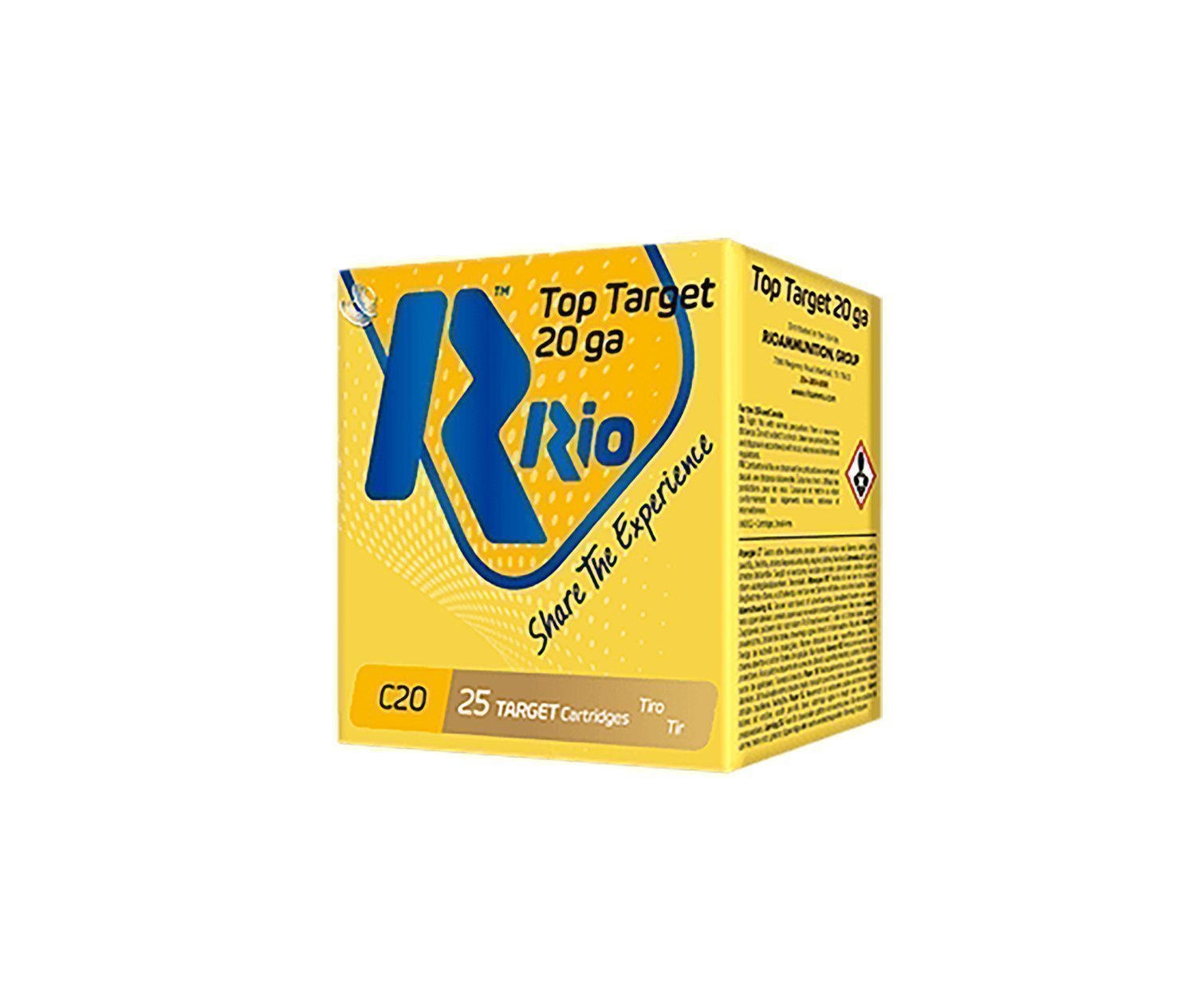 Rio Top Target 20 Gauge 7/8 oz shot shells 2-3/4 inch 25rd box