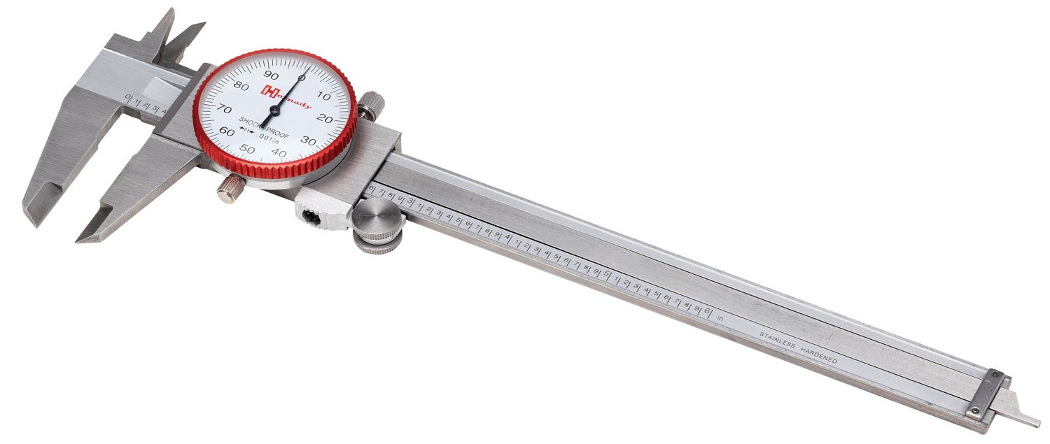 Hornady 050075 Dial Caliper  Silver Multi Caliber Stainless Steel Includes Storage Case