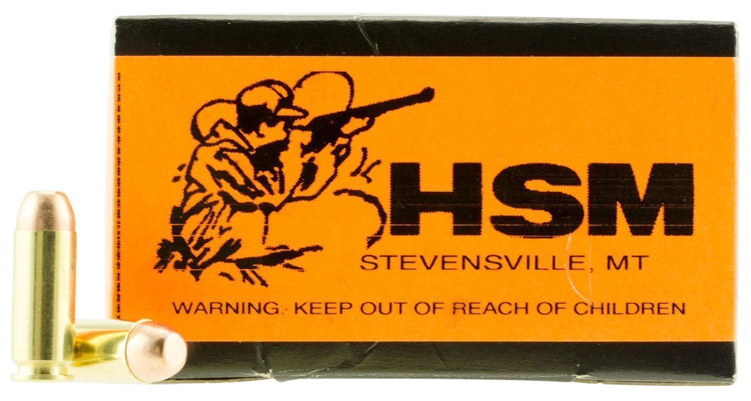 HSM Training 10mm Auto 180-grain Full Metal Jacket (FMJ) ammunition