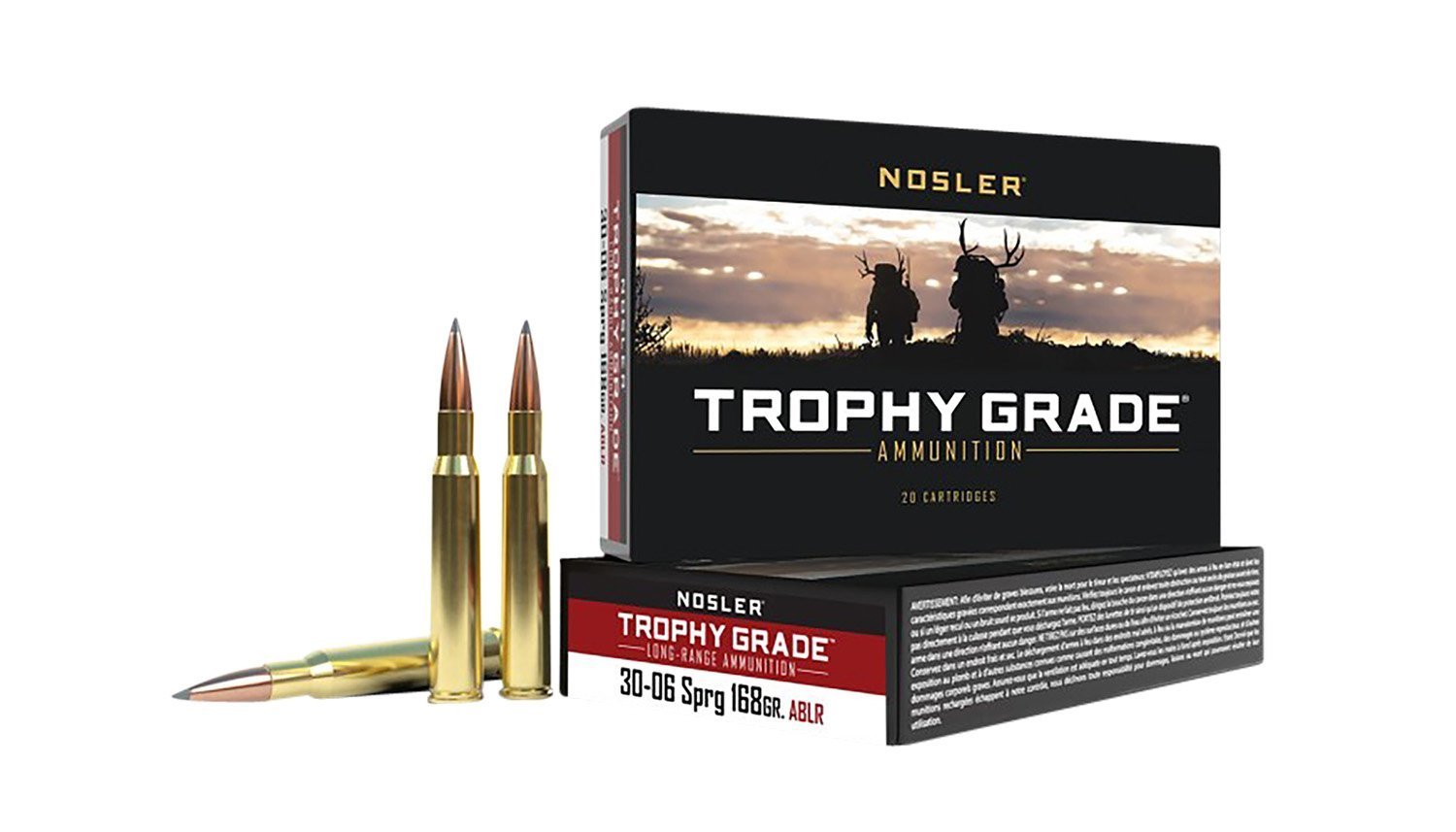 Nosler Trophy Grade Long Range .30-06 Springfield 168-grain AccuBond Long Range ammunition