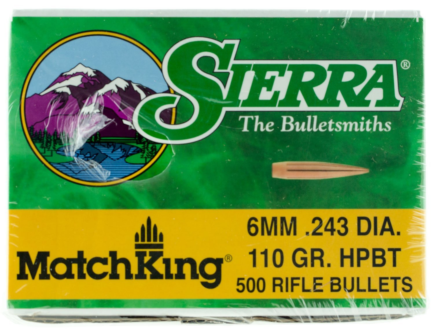 Sierra 1575C MatchKing  6mm 110gr Hollow Point Boat Tail 500/Box
