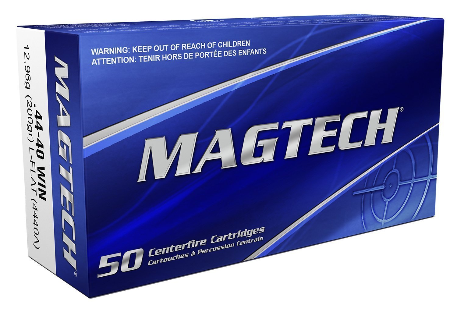 Magtech 44-40 Winchester 200-grain Lead Flat Nose (LFN) ammunition
