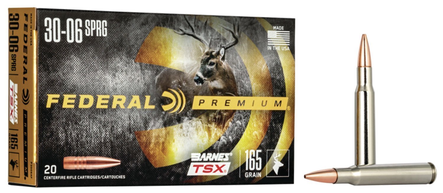 Federal Barnes TSX 30-06 Springfield 165-grain TSX ammunition