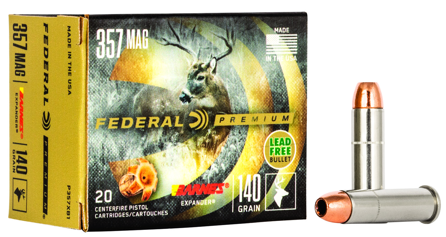 Federal Premium Vital-Shok .357 Magnum 140-grain Barnes Expander (BRX) ammunition