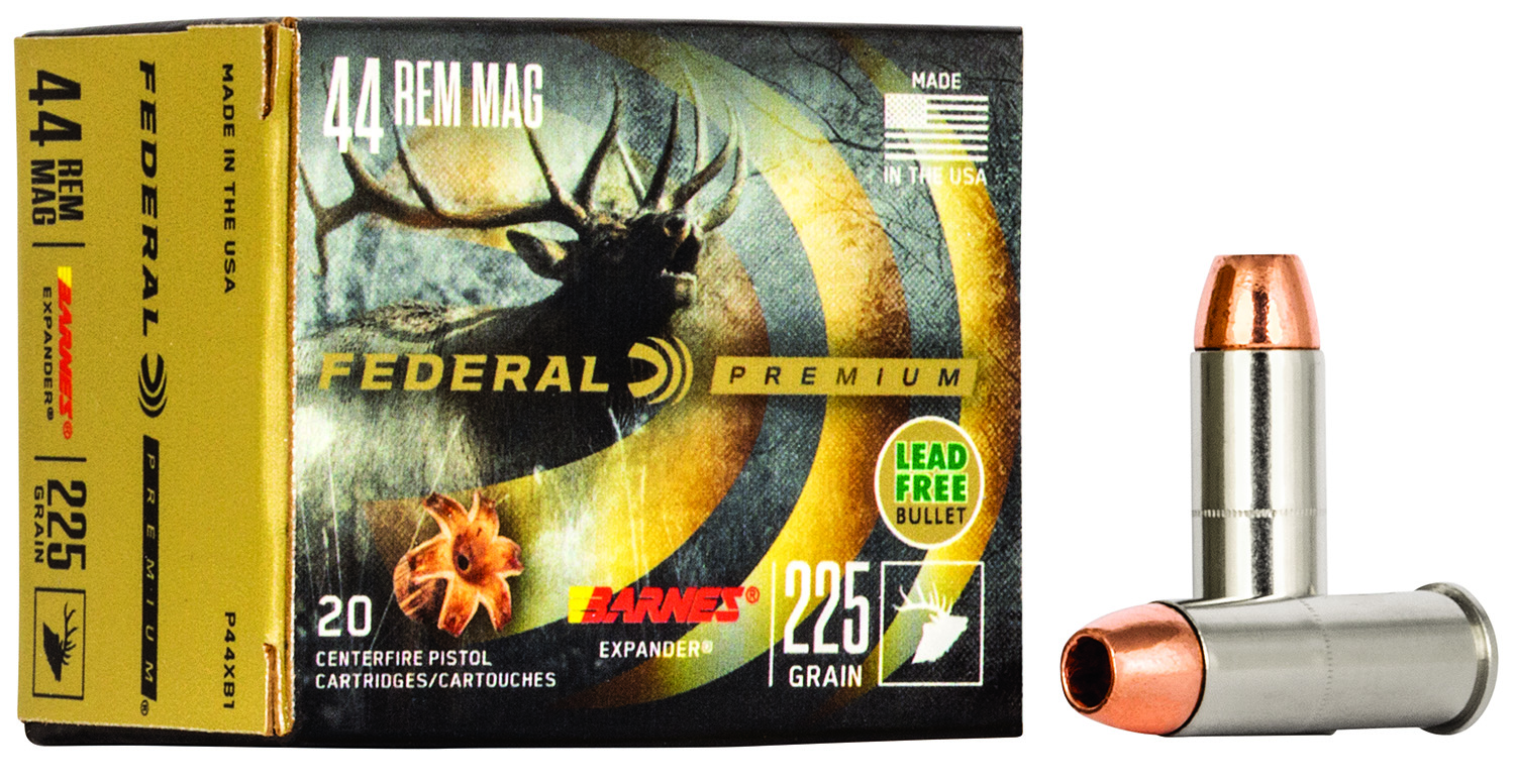 Federal Premium Vital-Shok .44 Magnum 225 gr Barnes Expander BRX ammunition