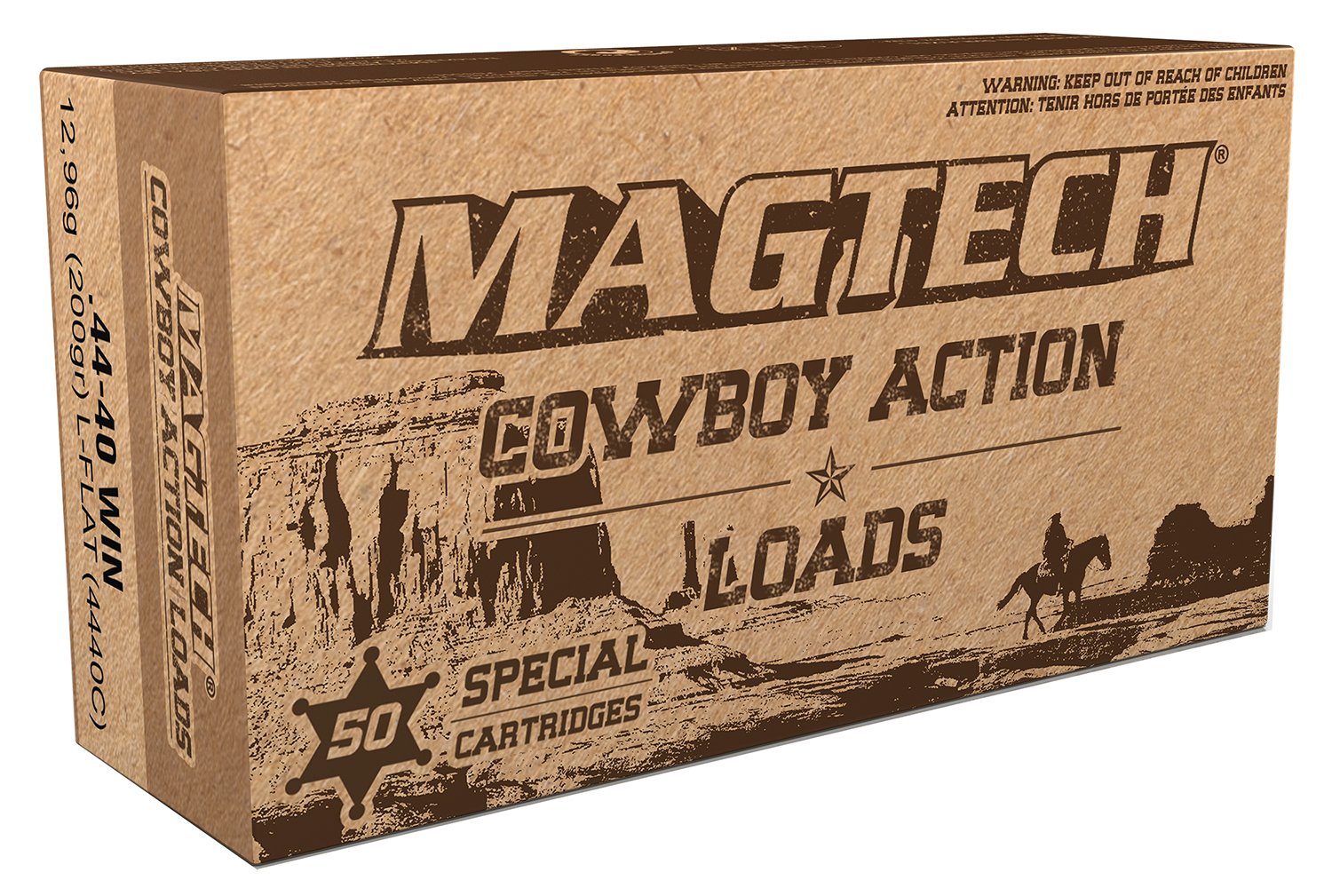 Magtech Cowboy Action .44-40 Winchester 200-grain Lead Flat Nose ammunition