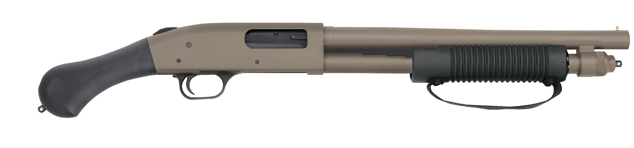 Mossberg 590 Shockwave 12 Gauge 14.375 in FDE pump-action shotgun