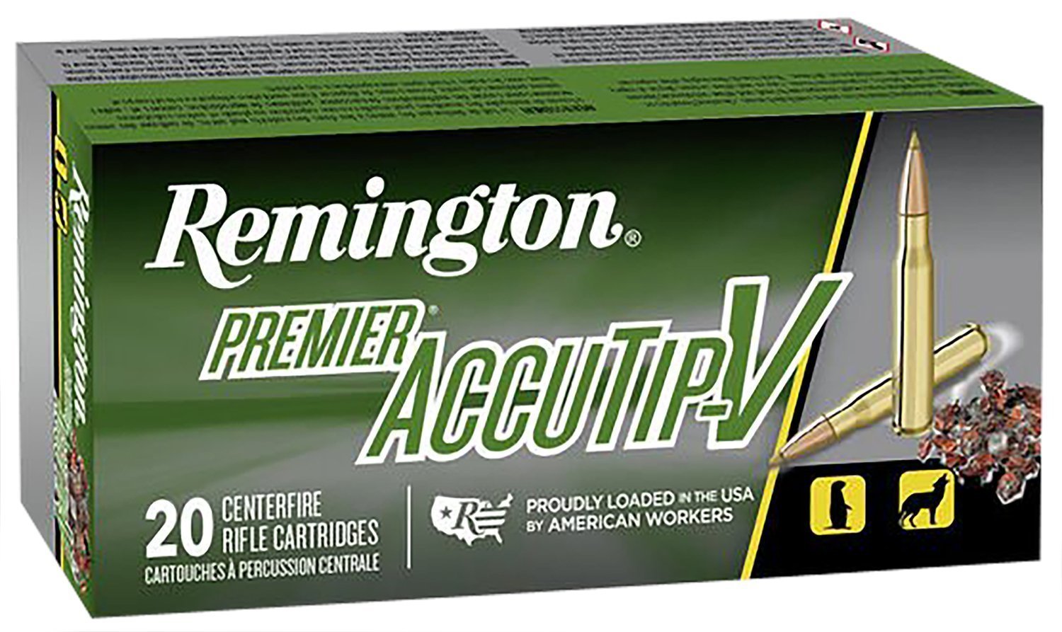 Remington Premier AccuTip-V .223 Rem 50-grain AccuTip-V Boat Tail ammunition