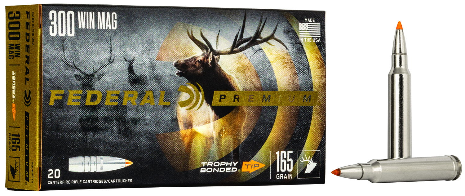 Federal Premium Vital-Shok .300 Winchester Magnum 165-grain Trophy Bonded Tip ammunition