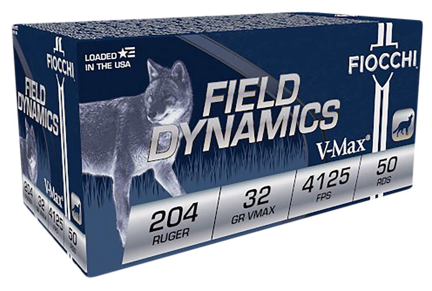 Fiocchi 204 Ruger 32-grain V-Max polymer tip ammunition