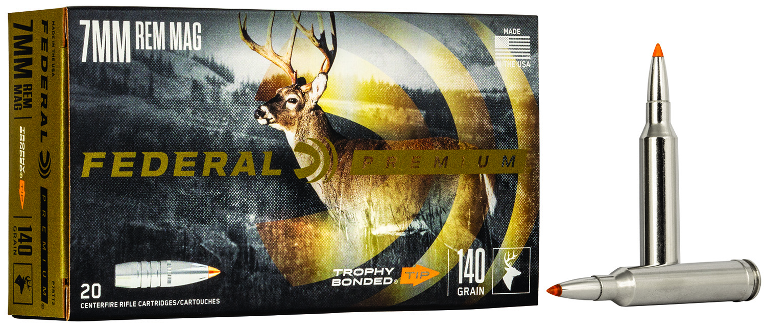 Federal Premium Vital-Shok 7mm Rem Mag 140-grain Trophy Bonded Tip ammunition