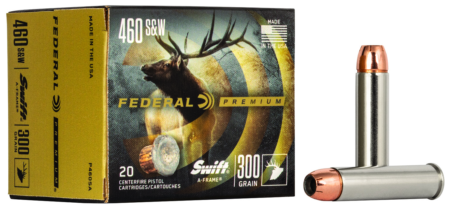 Federal Premium Vital-Shok .460 S&W Magnum 300-grain Swift A-Frame ammunition