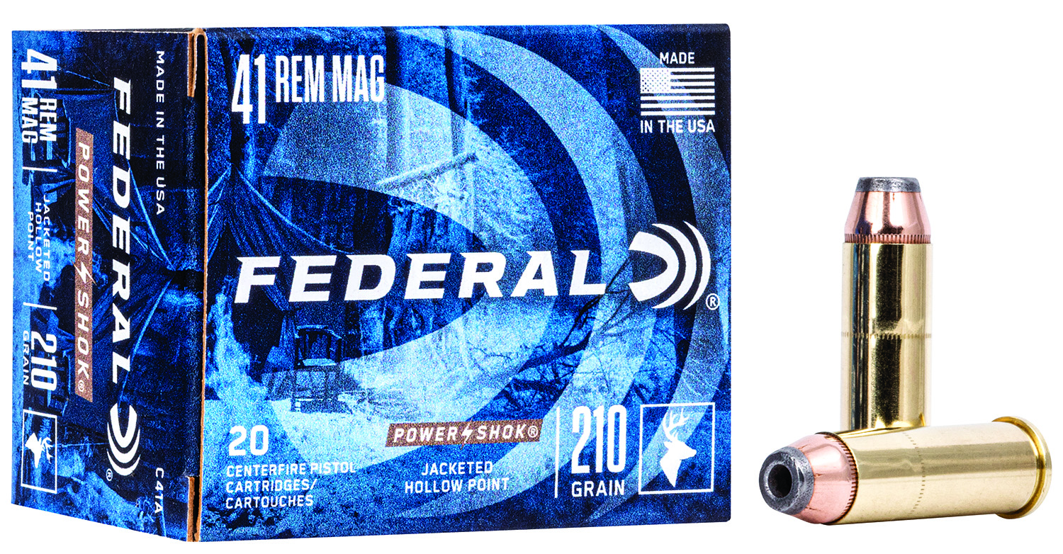 Federal Power-Shok 41 Remington Magnum 210 gr Jacketed Hollow Point ammunition